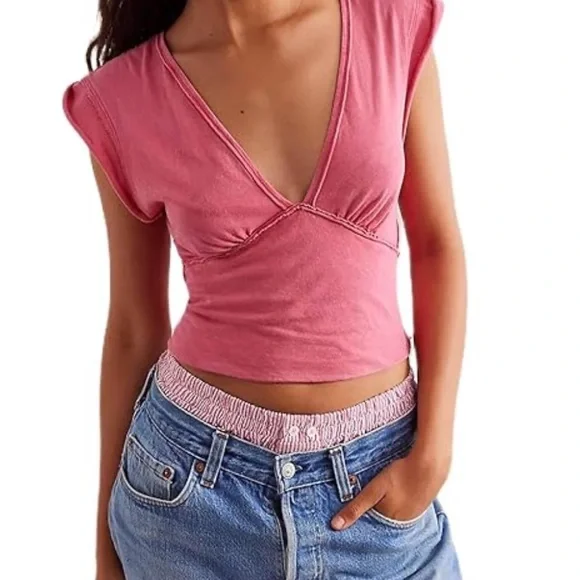 Free people Ivy tee (red) - Picture 3 of 7